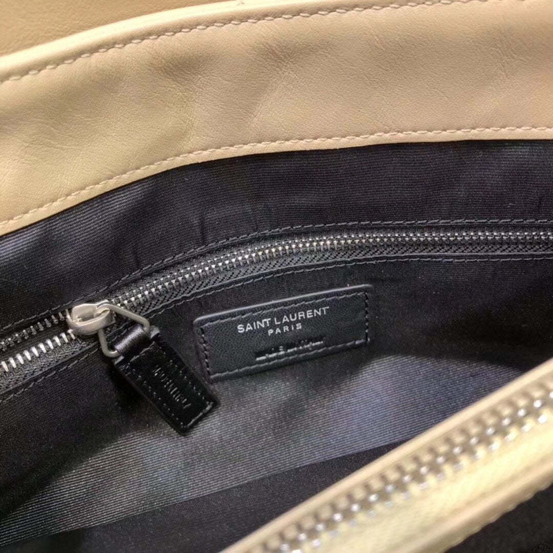 YSSL Loulou Small Chain Bag In Matelassé "Y" Beige For Women 9.8in/23cm YSL 