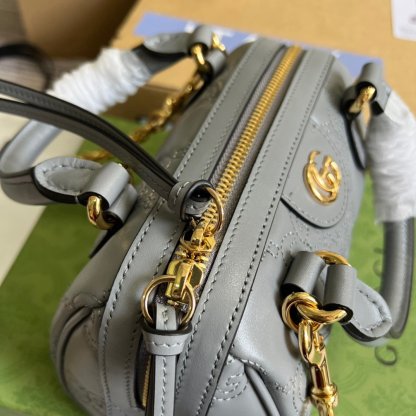 gg Matelasse Top Handle Bag Black For Women, Women&#8217;s Bags 7.5in/19cm gg ‎702251 UM8HG 1046