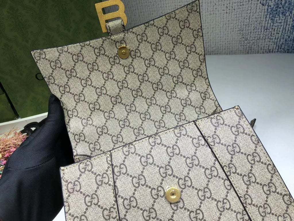 GG X BALENCIAGA WOMEN'S HOURGLASS SMALL HANDBAG