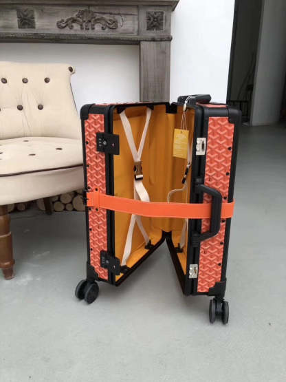Goyard Rolling Vali Orange For Men, LuGucciage 20in/51cm LV