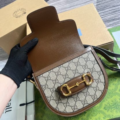 GC 760191 Aria shoulder bag 18cm Brown/PVC