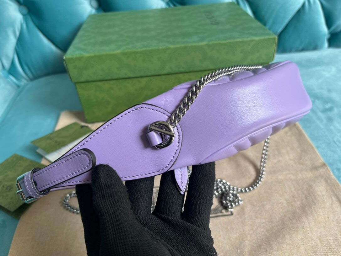 GC699514 Mini Handbag 21cm purple COWHIDE/ REAL LEATHER