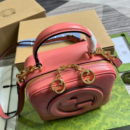 GC744434 Blondie Handbag 17cm Rose Pink leather