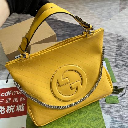 GC751516 Blondie Handbag 34.5cm yellow COWHIDE/ REAL LEATHER
