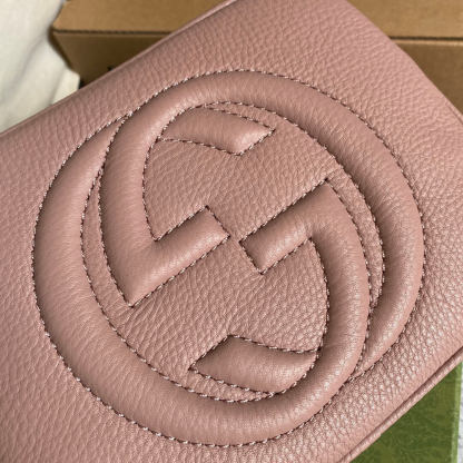 GG 308364 cross body bags 22CM Nude Pink Free shipping
