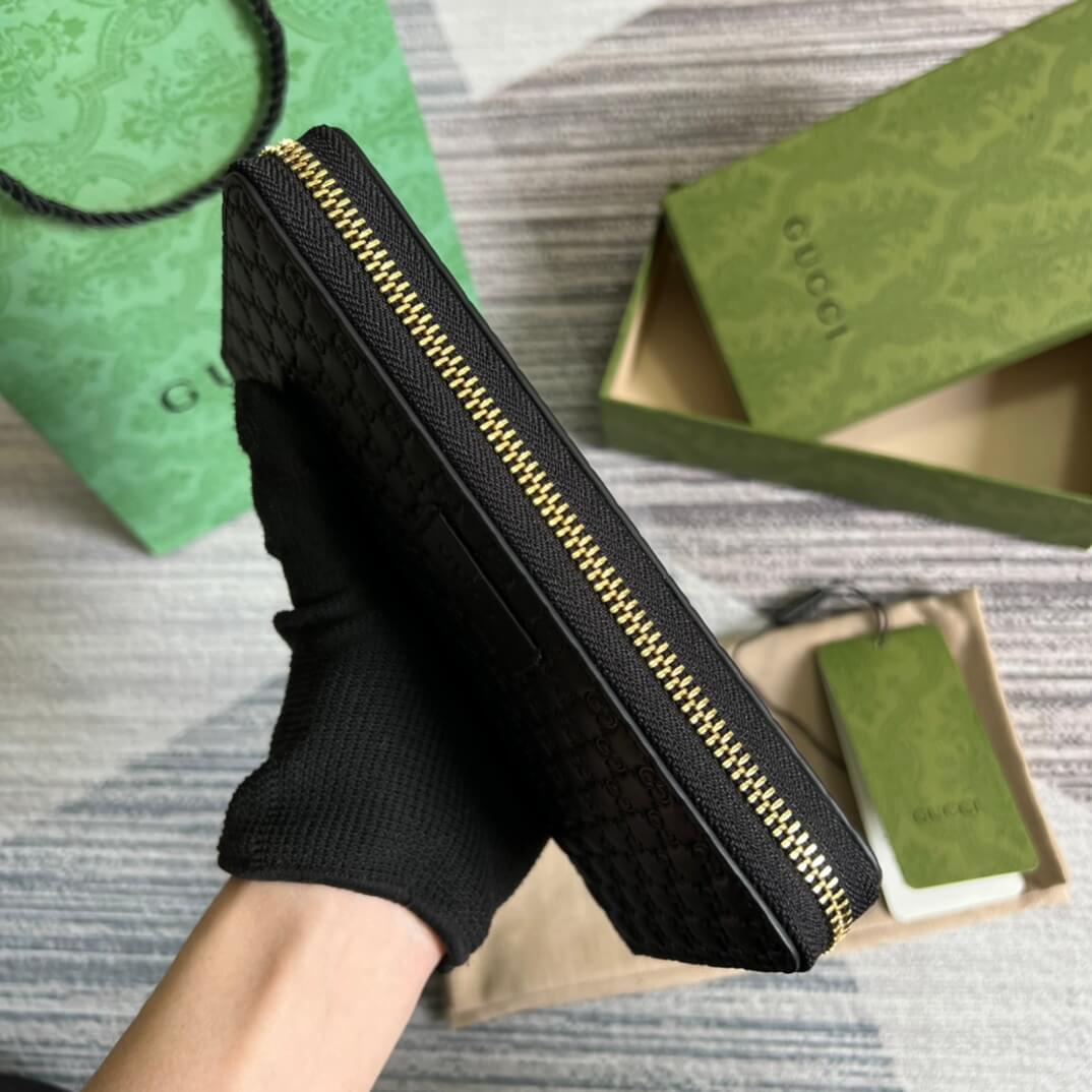 GG 449391 Marmont black 19cm Small G embossed cowhide