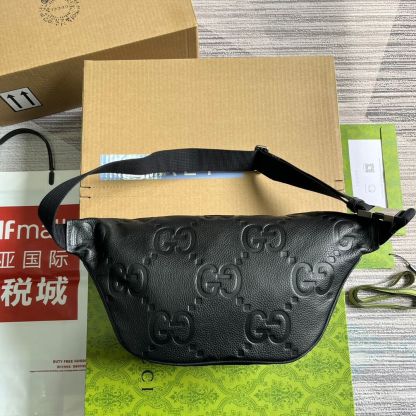 GG 645093 fanny pack 28cm black/COWHIDE/ REAL LEATHER