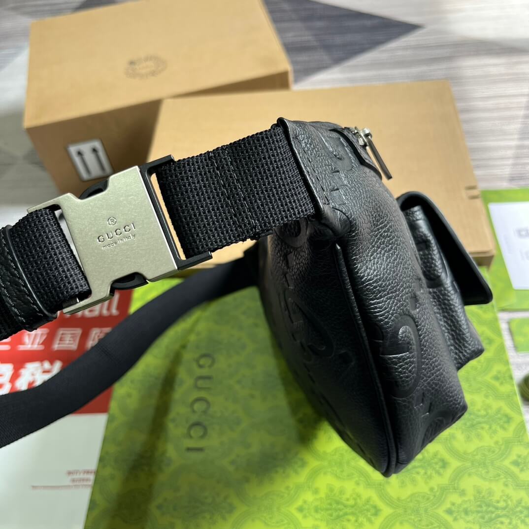 GG 645093 fanny pack 28cm black/COWHIDE/ REAL LEATHER