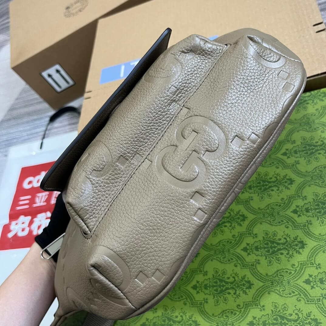 GG 645093 fanny pack 28cm grey/COWHIDE/ REAL LEATHER