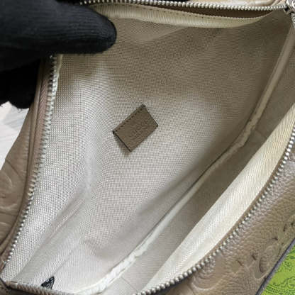 GG 645093 fanny pack 28cm grey/COWHIDE/ REAL LEATHER