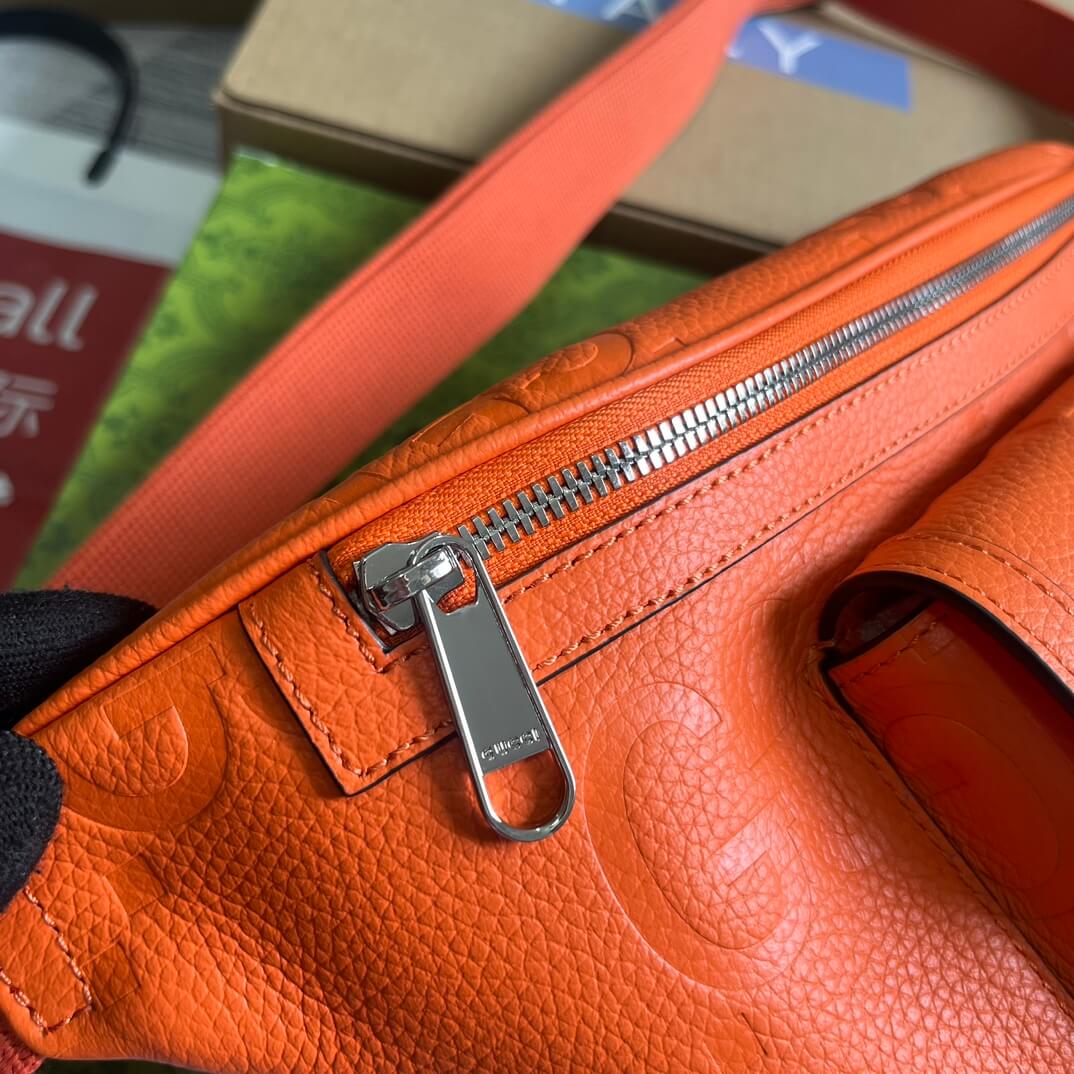 GG 645093 fanny pack 28cm orange/COWHIDE/ REAL LEATHER