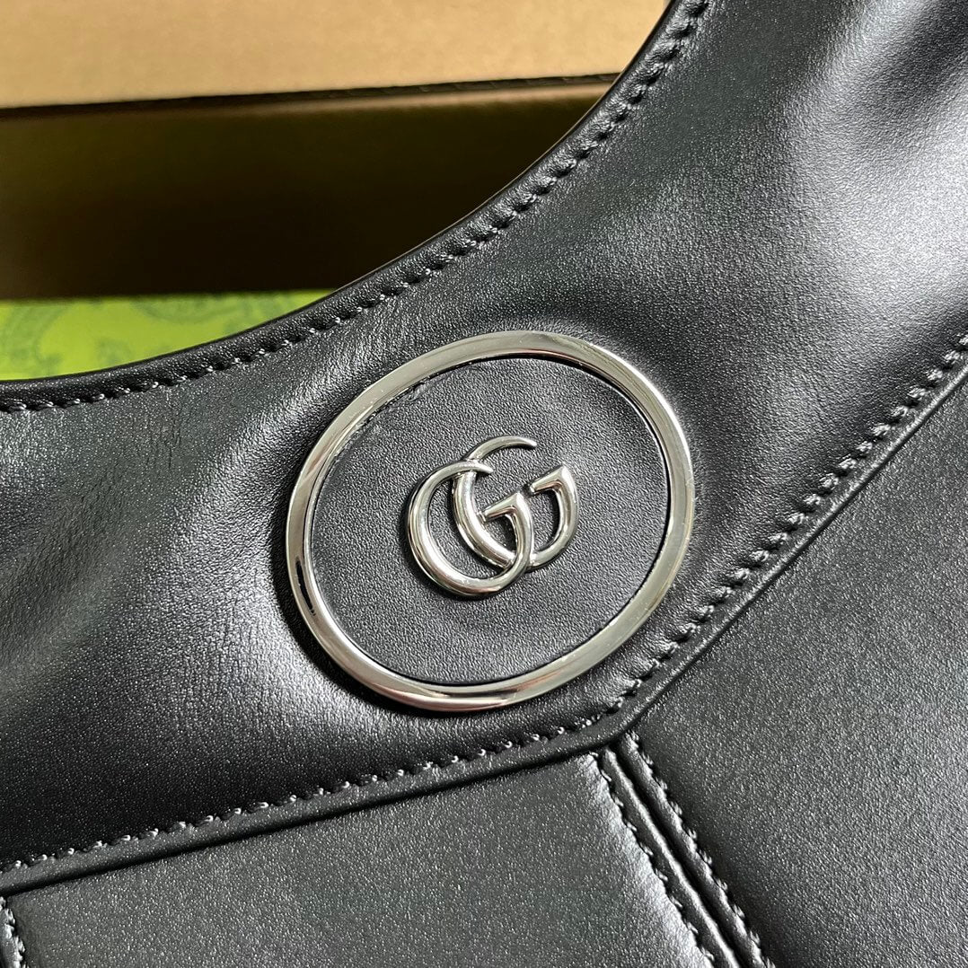 GG 745918 totes Handbag 28cm Black/Genuine Leather