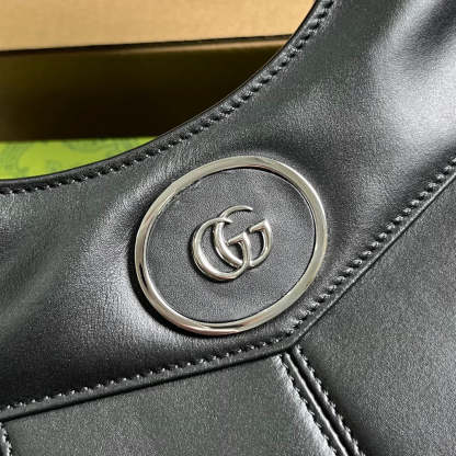 GG 745918 totes Handbag 28cm Black/Genuine Leather