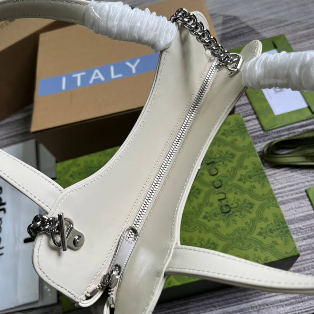 GG 745918 totes Handbag 28cm white/Genuine Leather