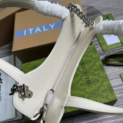 GG 745918 totes Handbag 28cm white/Genuine Leather