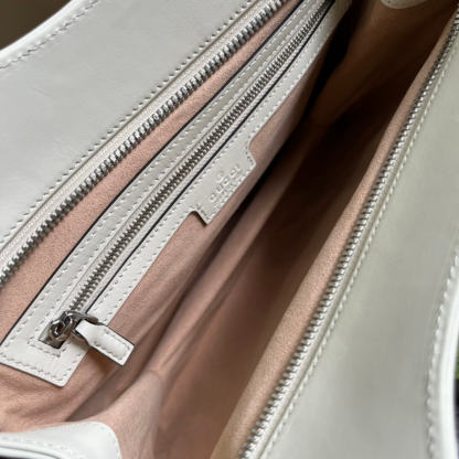 GG 745918 totes Handbag 28cm white/Genuine Leather
