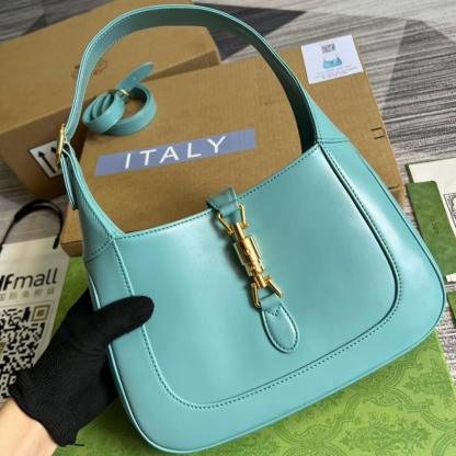 GG636709 subaxillary bag 28cm blue cowhide