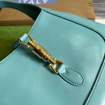 GG636709 subaxillary bag 28cm blue cowhide