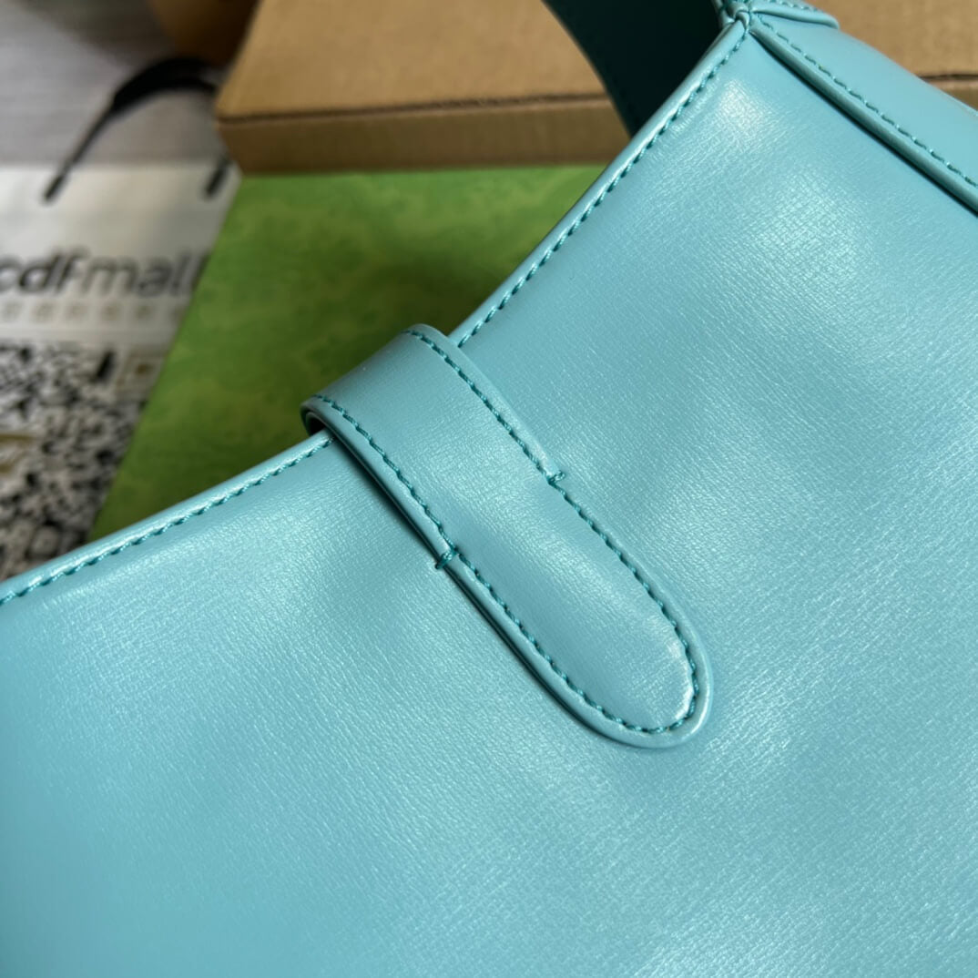 GG636709 subaxillary bag 28cm blue cowhide