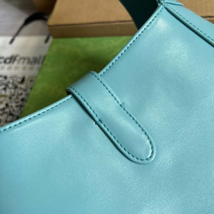 GG636709 subaxillary bag 28cm blue cowhide