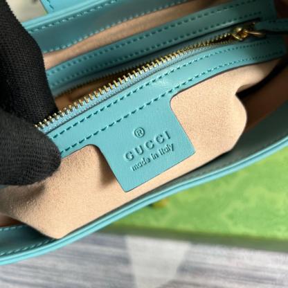 GG636709 subaxillary bag 28cm blue cowhide