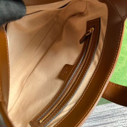 GG636709 subaxillary bag 28cm brown cowhide