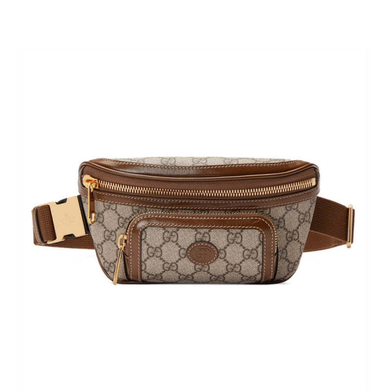 Belt Bag with Interlocking G in Brown GG Supreme 682933