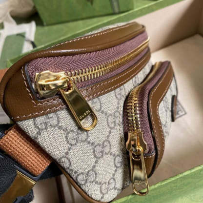 Belt Bag with Interlocking G in Brown GG Supreme 682933