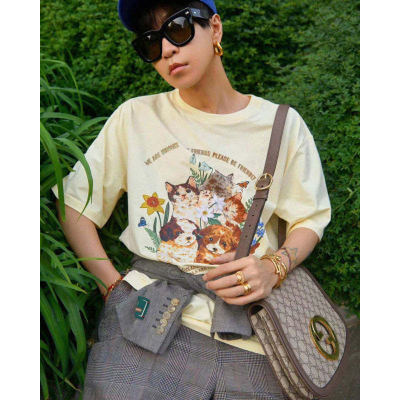 Blondie Medium Shoulder Bag With Round Interlocking G 699210