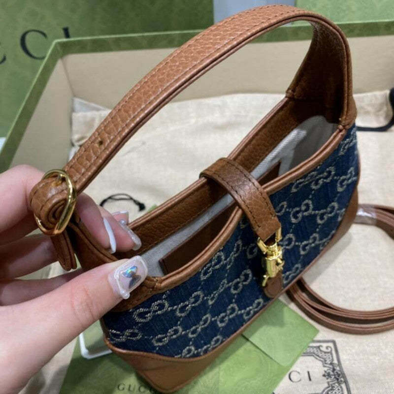 Denim Jackie 1961 Mini Shoulder Bag 637092