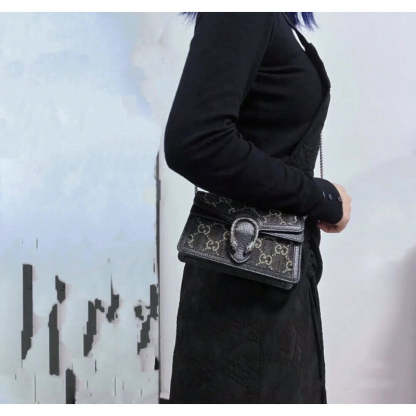 Dionysus GG Super Mini Bag 476432 in Black