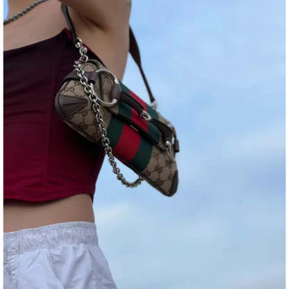 GG Horsebit Chain large Shoulder Bag 764339