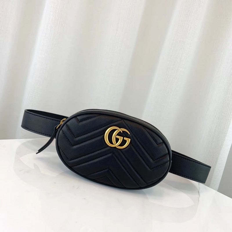 GG Marmont Matelasse Leather Belt Bag 476434