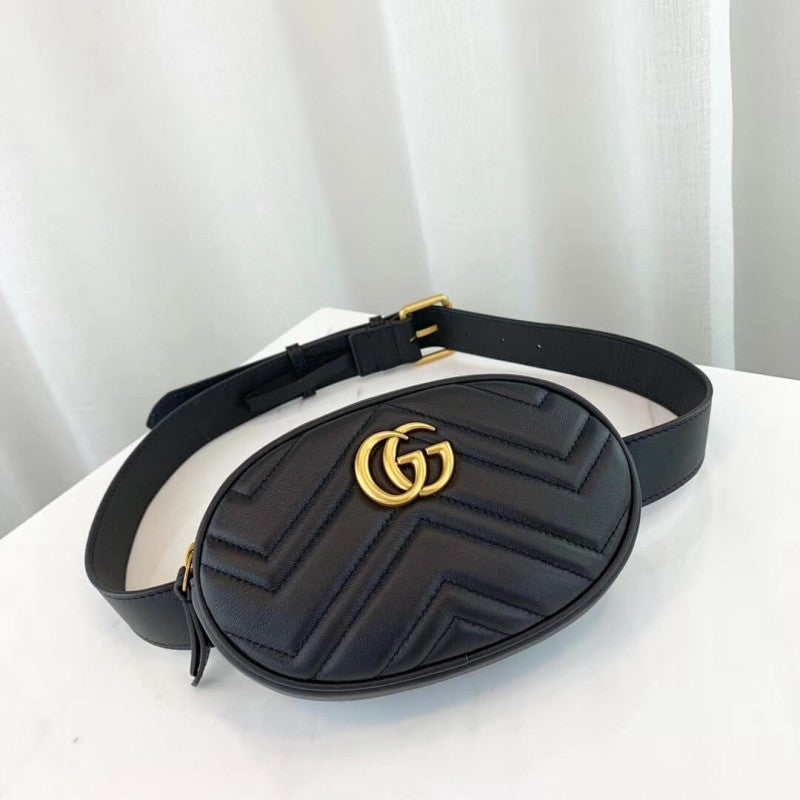 GG Marmont Matelasse Leather Belt Bag 476434