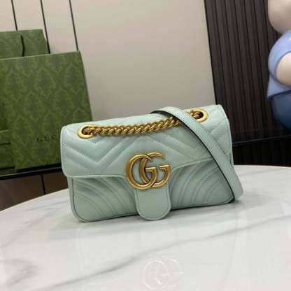 GG Marmont Matelasse Mini Bag 446744 Pale Green