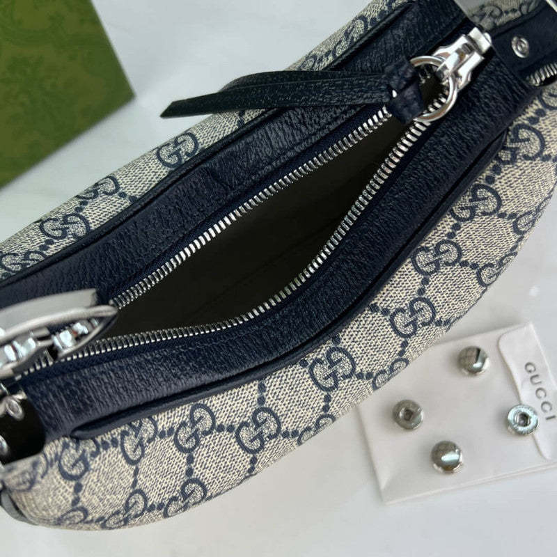 GG Supreme Attache large Shoulder Bag 699409 Blue