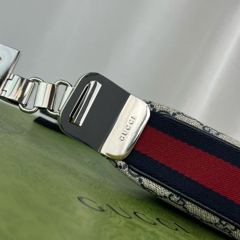 GG Supreme Attache large Shoulder Bag 699409 Blue