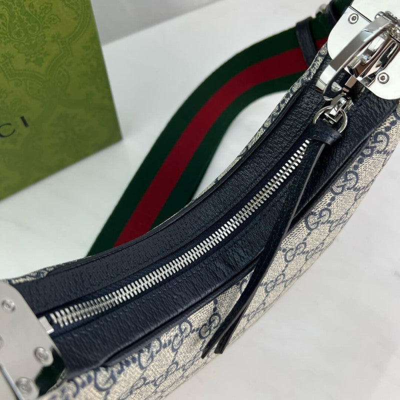 GG Supreme Attache large Shoulder Bag 699409 Blue