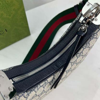 GG Supreme Attache large Shoulder Bag 699409 Blue