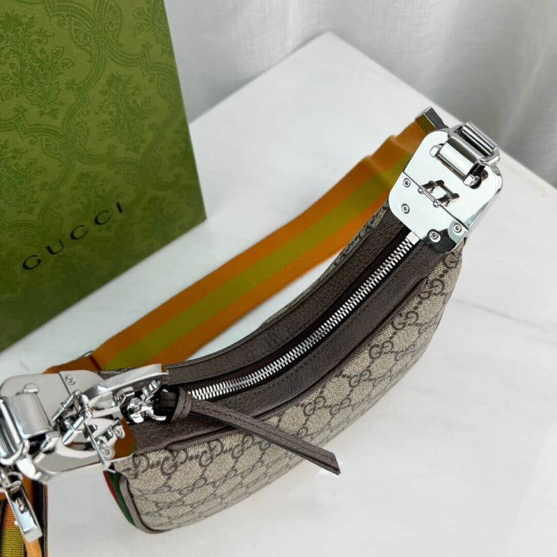 GG Supreme Attache large Shoulder Bag 699409 Coffee