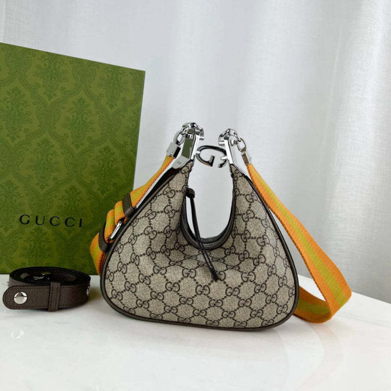 GG Supreme Attache large Shoulder Bag 699409 Coffee