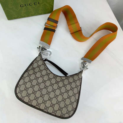 GG Supreme Attache large Shoulder Bag 699409 Coffee