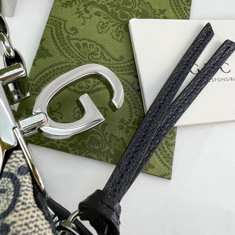 GG Supreme Attache Medium Shoulder Bag 702823 Blue