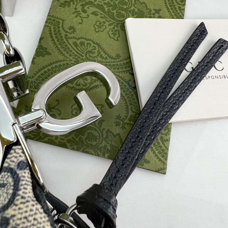 GG Supreme Attache Medium Shoulder Bag 702823 Blue