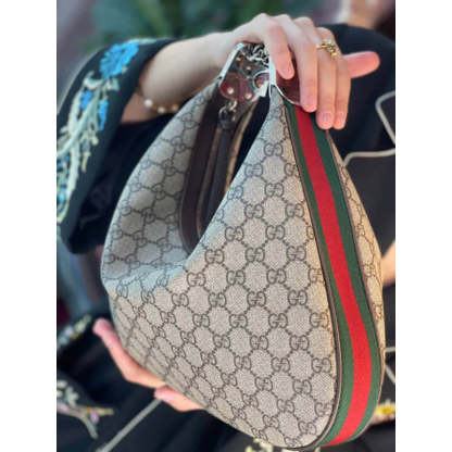 GG Supreme Attache Medium Shoulder Bag 702823 Blue