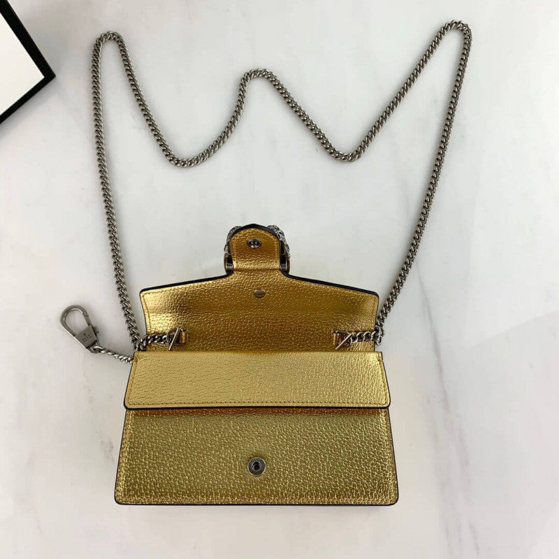 Gold Dionysus Super Mini Bag 476432