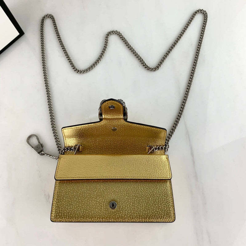 Gold Dionysus Super Mini Bag 476432
