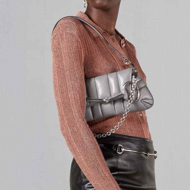 Horsebit Chain large Shoulder Bag 764339