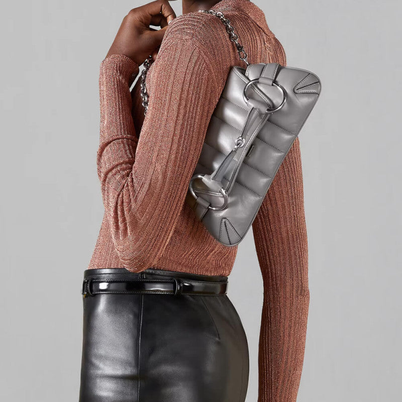 Horsebit Chain large Shoulder Bag 764339