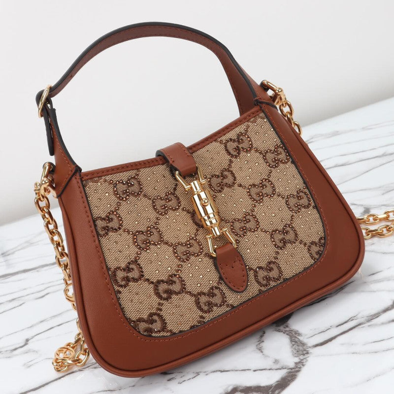 Jackie 1961 Crystal GG Mini Shoulder Bag 675799